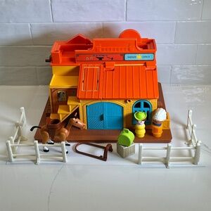 Vintage 80s Fisher Price #934 Little People Western Town Replacements 12 Items